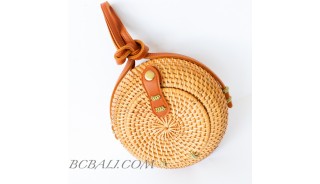  Bali Circle Ball Rattan Bags Handwoven Etnic Unique Desaign